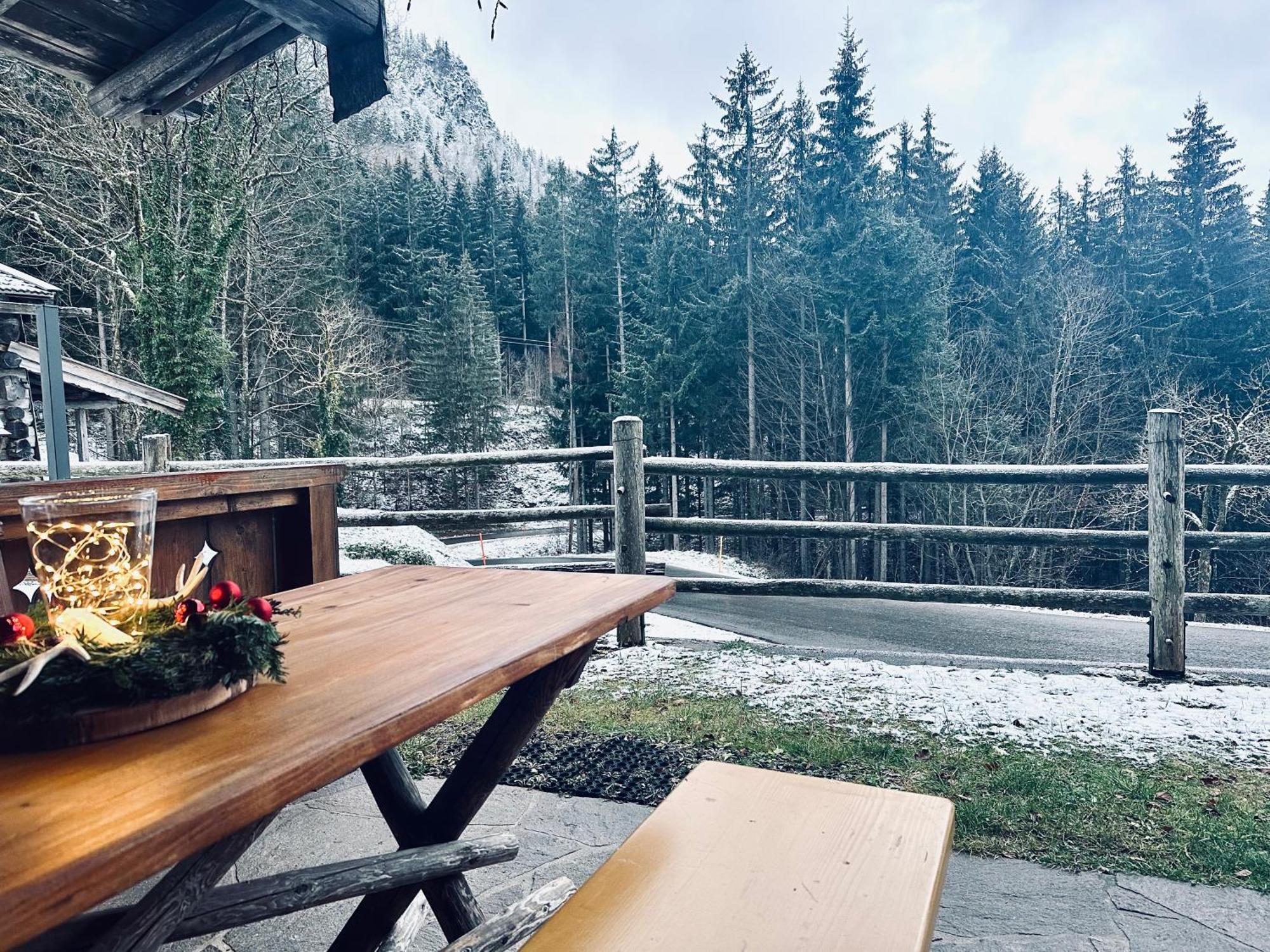 Almbruennerl Die Almhuette Auf Der Raffner Alm Ruhpolding Eksteriør bilde